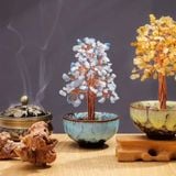  Cây Thạch Anh Đá Quý Tài Lộc Đế Gốm BKHFCN-9016 