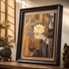 Tranh sơn dầu nghệ thuật Phật nâng hoa sen BKHFCN-9038