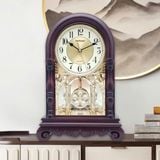  Đồng Hồ Để Bàn Vỏ Gỗ Giả Cổ Có Con Lắc Sang Trọng BKHFCN-9051 