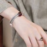  Vòng tay bạc đính ngọc BKJECN-9283 