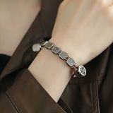  Vòng tay Gỗ Mix Bạc sang trọng BKJECN-9285 