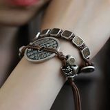  Vòng tay Gỗ Mix Bạc sang trọng BKJECN-9285 