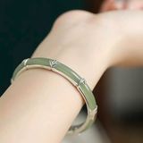  Vòng Tay Ngọc Đính Đá Xanh BKJECN-9286 