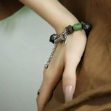  Vòng tay bạc mix gỗ trầm hương BKJECN-9287 