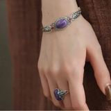  Vòng Tay Đính Ngọc Tím BKJECN-9288 