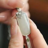  Vòng tay ngọc bọc bạc 925 BKJECN-9289 