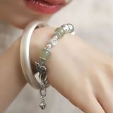  Vòng tay ngọc bọc bạc 925 BKJECN-9290 