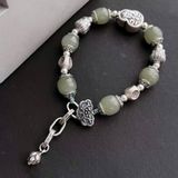  Vòng tay ngọc bọc bạc 925 BKJECN-9290 