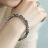  Vòng tay ngọc bọc bạc BKJECN-9291 