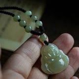  Mặt Dây Chuyền Phật Di Lặc Ngọc Bích BKJECN-9294 