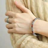  Vòng Tay Ngọc Bọc Bạc BKJECN-9295 