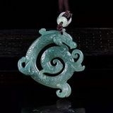  Mặt Dây Chuyền Rồng Ngọc Bích Xanh Lam BKJECN-9300 