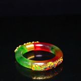  Vòng Tay Ngọc Bọc Kim Loại Họa Tiết Rồng BKJECN-9330 