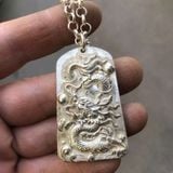  Mặt Dây Chuyền Bạc Sưu Tầm Khắc Rồng BKJECN-9333 