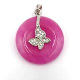  Mặt Dây Chuyền Đá Ruby Bọc Vàng BKJECN-9335 