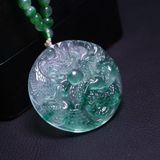  Mặt Dây Ngọc Bích Long Phụng Tự Nhiên BKJECN-9342 