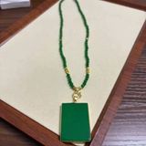  Mặt Dây Ngọc Bích Bình An Kèm Dây Đeo BKJECN-9343 