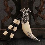  Dây Chuyền Nanh Sói Bọc Bạc Phong Cách Manly BKJECN-9344 