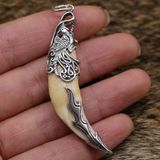  Dây Chuyền Nanh Sói Bọc Bạc Phong Cách Manly BKJECN-9344 