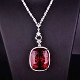  Mặt dây chuyền đính đá xanh lục  BKJECN-9348 