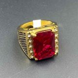  Nhẫn nam hoàng gia đính đá đỏ Ruby BKJECN-9351 