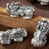  Vòng Gỗ Đàn Hương Chạm Khắc Mix Tì Hưu Bạc BKJECN-9354 