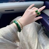  Vòng Tay Ngọc Bích Xanh cho nữ BKJECN-9359 