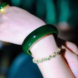  Vòng Tay Ngọc Bích Xanh cho nữ BKJECN-9359 