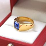  Nhẫn Nam Ngọc Bích Khảm Vàng Sưu Tầm BKJECN-9372 