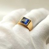  Nhẫn Nam Ngọc Bích Khảm Vàng Sưu Tầm BKJECN-9372 