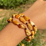  Chuỗi Vòng Tay Đá Hổ Phách Tự Nhiên BKJECN-9377 