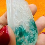  Mặt Dây Chuyền Ngọc Phỉ Thúy Chạm Rồng BKJECN-9385 