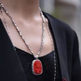  Dây Chuyền Mặt Phật Bản Mệnh Đỏ BKJECN-9386 