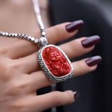  Dây Chuyền Mặt Phật Bản Mệnh Đỏ BKJECN-9386 