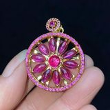 Mặt Dây Chuyền Ruby Hồng Ngọc Thiên Nhiên BKJECN-9391 