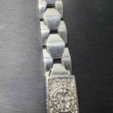  Vòng Tay Nam Mạ Bạc Chạm Khắc Song Long BKJECN-9393 