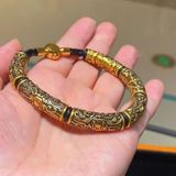  Vòng Tay Nam Rồng Mạ Vàng Phong Thủy BKJECN-9407 