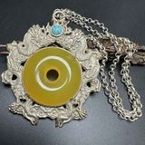  Mặt Dây Chuyền Bạc Đính Ngọc Hoàng Long BKJECN-9413 