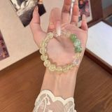  Vòng Tay Nữ Ngọc Mix Thạch Anh Xanh – Vàng BKJECN-9420 
