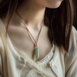  Mặt Dây Chuyền Ngọc Bích Hồ Lô Bọc Vàng BKJECN-9425 