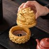  Lư Trầm Thiềm Thừ Đá Sa Thạch Dát Vàng Tài Lộc BKJECN-9428 