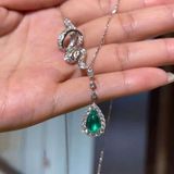  Dây Chuyền Ngọc Lục Bảo Dáng Dài Quý Phái BKJECN-9433 