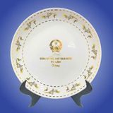  Đĩa Gốm In chữ Tổng Bí Thư Chủ Tịch Nước Tô Lâm Tặng Kèm Hộp BKCECN-10505 