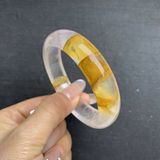  Vòng Tay Ngọc Bích Băng Giá Thạch Anh Tóc Vàng Quý Phái BKJECN-9453 