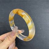  Vòng Tay Ngọc Bích Băng Giá Thạch Anh Tóc Vàng Quý Phái BKJECN-9453 