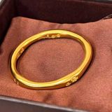  Vòng Tay Nữ Mạ Vàng 18K Chạm Khắc Hoa Văn BKJECN-9455 