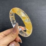  Vòng Tay Đá Thạch Anh Vàng Hoa Tuyết Tự Nhiên BKJECN-9463 