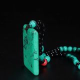  Vòng Cổ Đá Ngọc Lam Turquoise Mặt Vuông Sưu TầmBKJECN-9472 