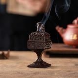  Lư Xông Trầm Dáng Vuông Mini Bằng Đồng Giả Cổ BKMECN-10062 