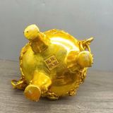  Lư Xông Trầm Đồng Hoàng Kim Đục Nổi Song Long Chầu Nguyệt  BKMECN-10092 